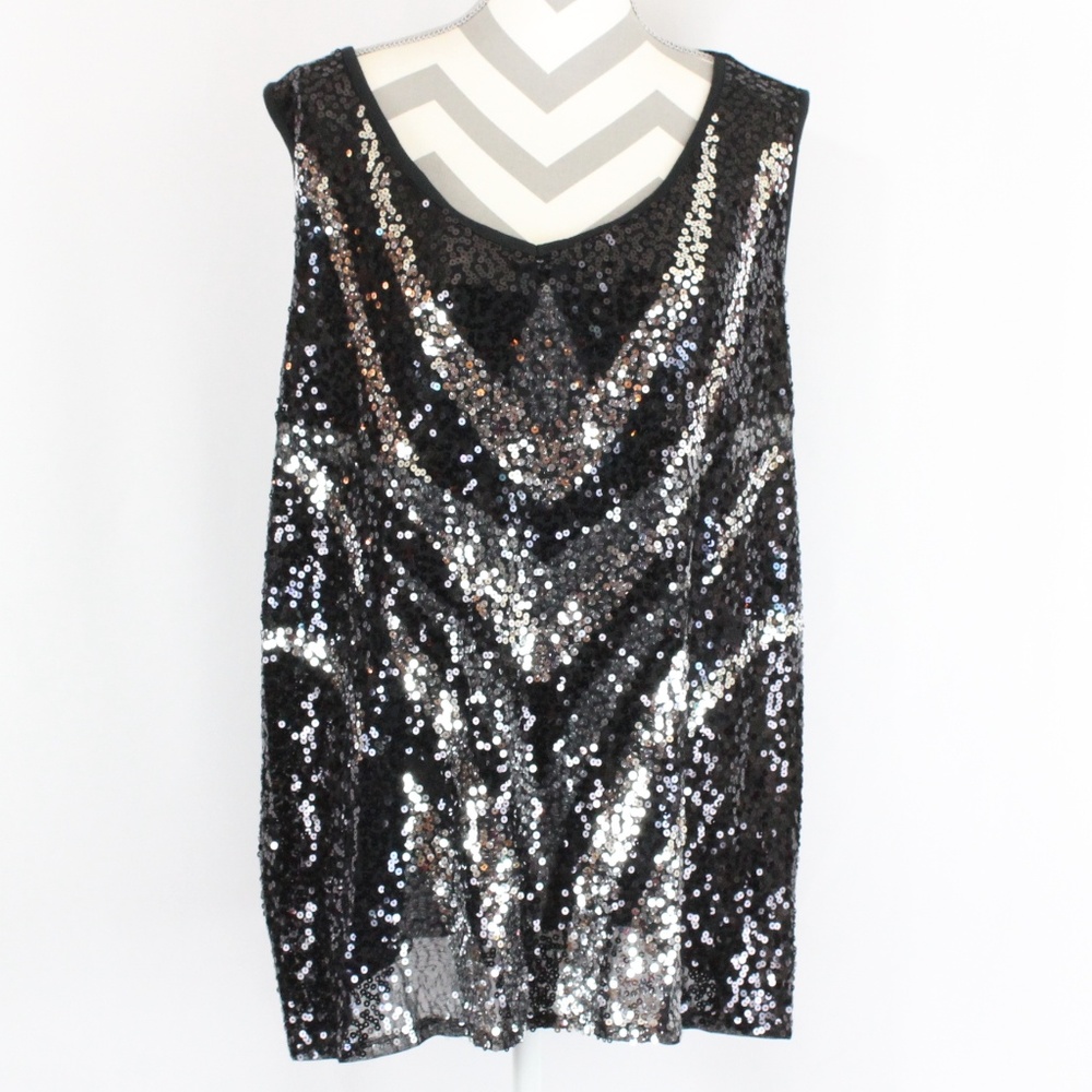 INC International Concept Sequin Hi-lo Tank